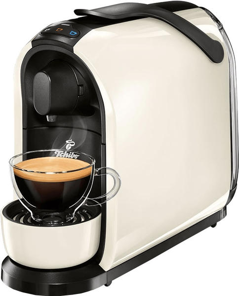 Tchibo CAFISSIMO 499969 Cafissimo Pure + 60 Kapseln (Espresso, Tee, Filterkaffee, Caffè Crema) Kapselmaschine in Weiß