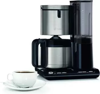 Bosch Styline TKA8A683 – Thermokanne aus Edelstahl hält den Kaffee länger warm