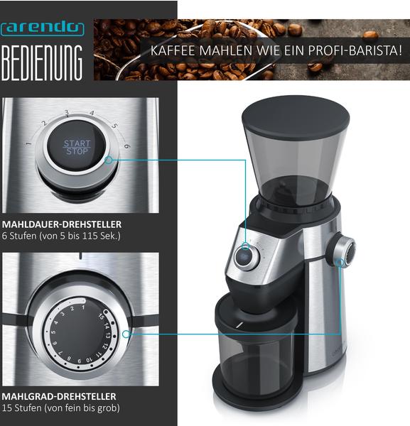 Ausstattung & Technik Arendo Copan Kaffeemühle