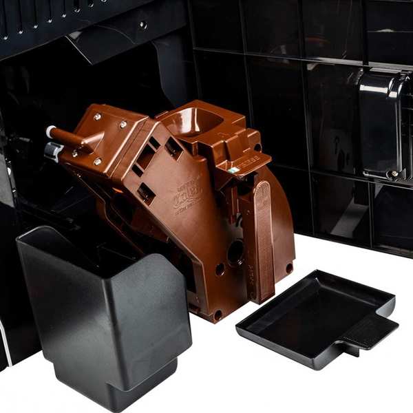 Handhabung & Ausstattung Acopino Latina Kaffeevollautomat simply coffee schwarz silber