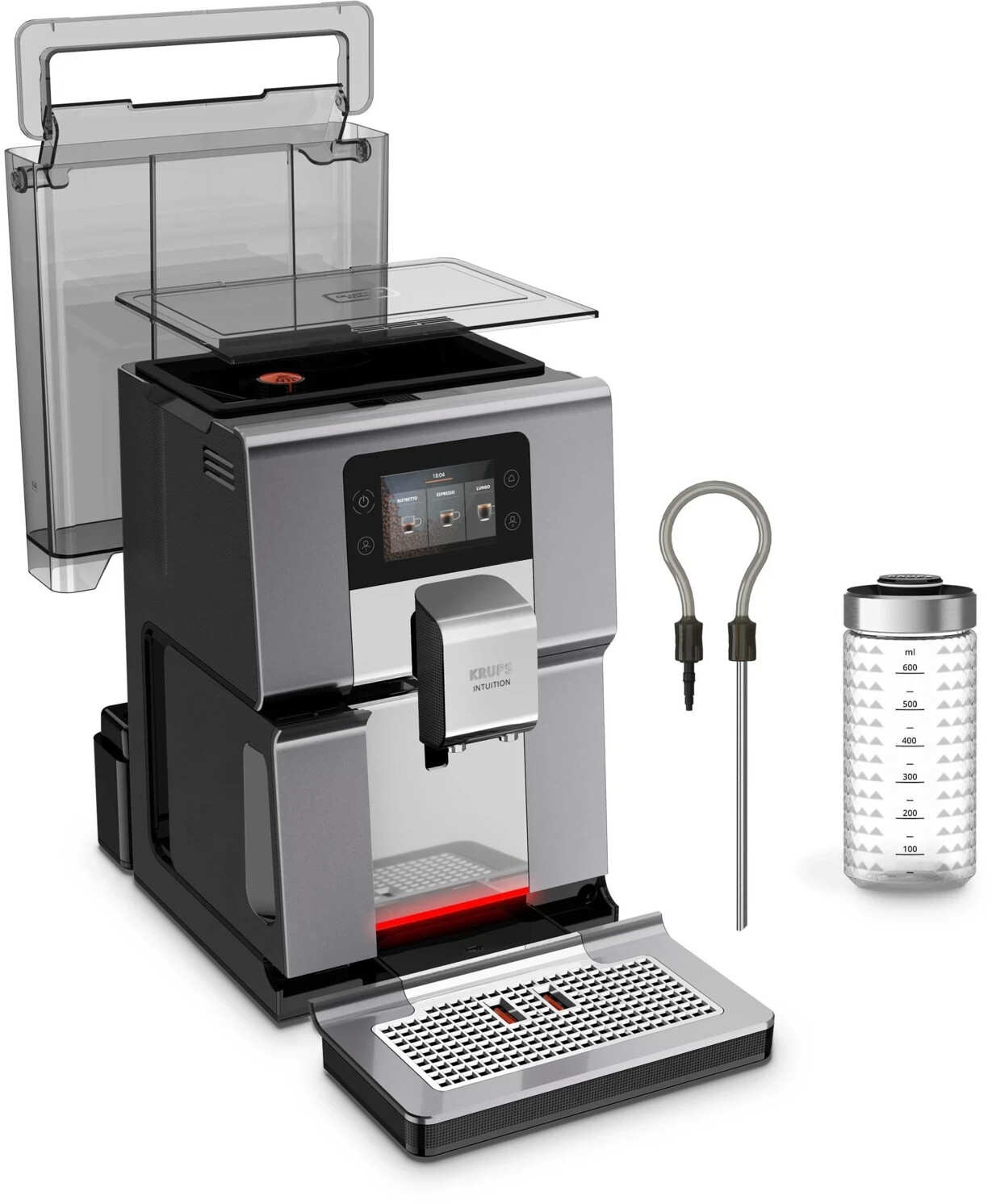 Krups Ea 875 E Intuition Preference+ Kaffeevollautomat Silber Krups EA 875 E Test: Kaffeevollautomat mit Intuition