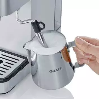 Graef Salita ES400EU silber – Graef Salita ES400EU silber mit integriertem Mahlwerk