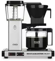 Moccamaster Kaffeemaschine KBG Select, 10 Tassen, 1,25 Liter, mattsilber, mit Moccamaster Kaffeemaschine KBG Select, 10 Tassen, 1,25 Liter, mattsilber, mit