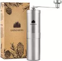 Kaffeem&uuml;hle manuell Keramikmahlwerk Metall silber 35g Fassungsverm&ouml;gen |...