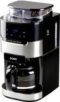Domo DO 721 K Grind&Brew Kaffeeautomat 12 Tassen 900W Glas Mahlwerk