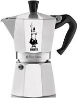 Bialetti 990001163, Bialetti Moka Express 6 Portionen, Aluminium