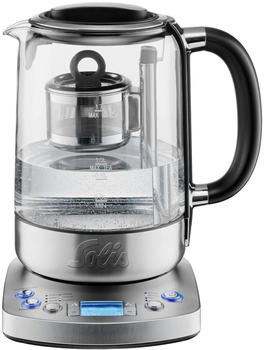 Solis Tea Kettle Automatic 5518 - Wasserkocher mit Temperatureinstellung - Teekocher mit Timerfunktion - Silber
