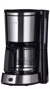 Severin KA4823 Filterkaffeemaschine mit Glaskanne Schwarz Edelstahl