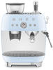 SMEG Espressomaschine "EGF03PBEU" Kaffeemaschinen mit integrierter Kaffeemühle blau