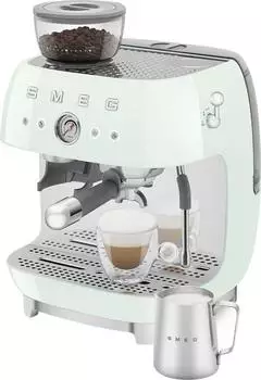 Smeg EGF03PGEU Siebträgermaschine pastellgrün – Smeg EGF03PGEU – frisch gemahlener Espresso mit 20 bar