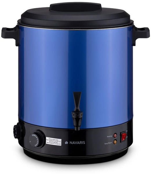 Navaris 2in1 Einkochautomat mit Glühweinkocher Funktion - 27 Liter Blau