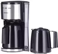 Severin KA 9308 Kaffeemaschine Edelstahl (geb&uuml;rstet), Schwarz Fassungsverm&ouml;gen