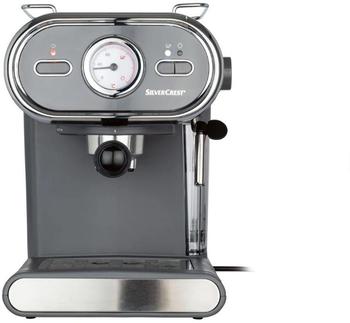 Silvercrest Espressomaschine Siebträger Pastell anthrazit SEM 1100 D3