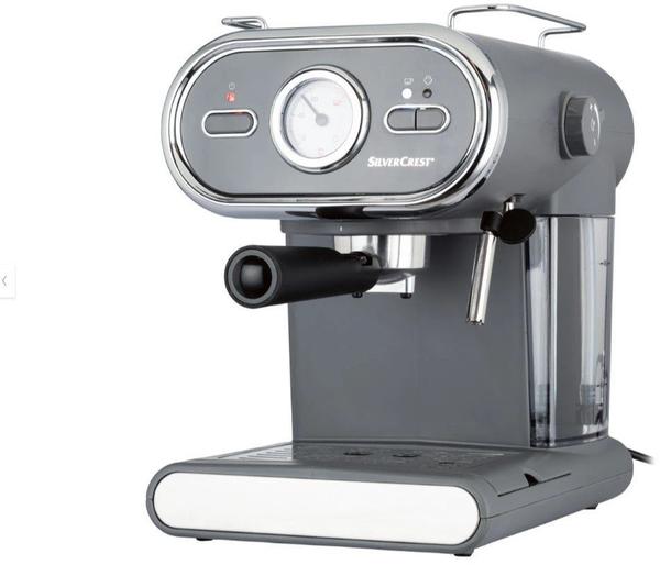 Ausstattung & Technik Silvercrest Espressomaschine Siebträger Pastell anthrazit SEM 1100 D3