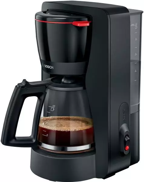 Bosch TKA3M133 MyMoment Kaffeemaschine mit Glaskanne rot