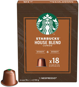 Starbucks House Blend Lungo Kaffeekapseln (18 Kapseln)
