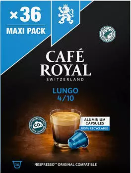 Caf&eacute; Royal Lungo 4/10 (36 caps)