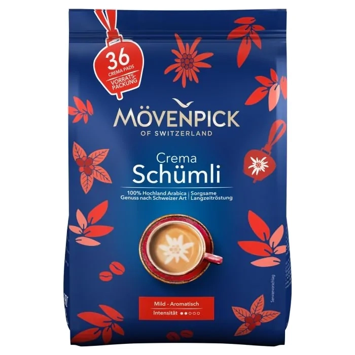 M&ouml;venpick Crema Sch&uuml;mli, 36 Pads