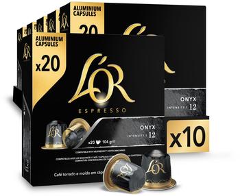 L'OR Espresso coffee capsules onyx intensity 12 (200 capsules)