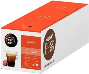 Nescaf&eacute; Dolce Gusto Lungo Kaffeekapseln 3er Pack (3 x 16 Portionen) (12562034)