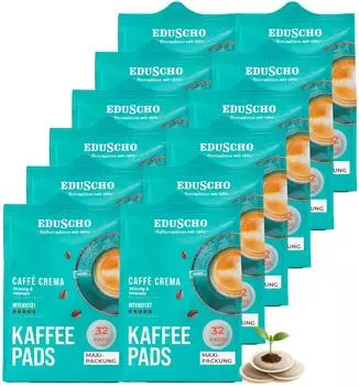 Eduscho Kaffeepads Caff&egrave; Crema (12 x 32 Pads)