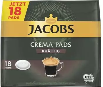 Jacobs Crema Pads kräftig 18 Port.
