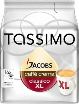 Tassimo Jacobs Caffè Crema classico XL T-Disc (16 Port.) Tassimo Jacobs Caffè Crema classico XL T-Disc (16 Port.)
