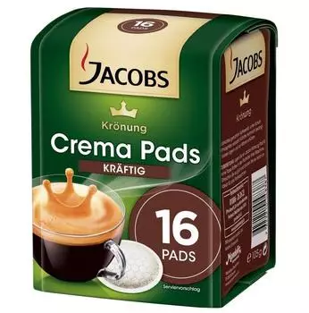 Jacobs Krönung Crema Pads kräftig (16 Port.) Jacobs Krönung Crema Pads kräftig (16 Port.)