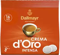 Dallmayr Crema d'Oro INTENSA Kaffeepads, Arabicabohnen kr&auml;ftig, 16 St.