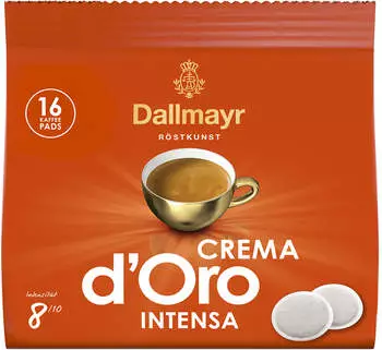 Dallmayr Crema d'Oro intensa Pads (16 Port.) Dallmayr Crema d'Oro intensa Pads (16 Port.)