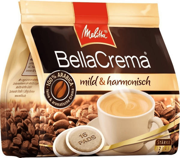 Melitta BellaCrema Pads mild & harmonisch (16 Port.)