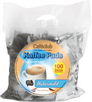 Cafeclub Kaffeepads Supercreme Naturmild, leichte R&ouml;stung, Gro&szlig;packung, 100 Pads,