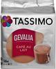Tassimo Kaffee Gevalia Cafe au Lait 16 Kapseln - 5 Packungen (80 Getränke)