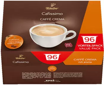 Tchibo Cafissimo Caffè Crema vollmundig Kaffeekapseln (96 Stück)