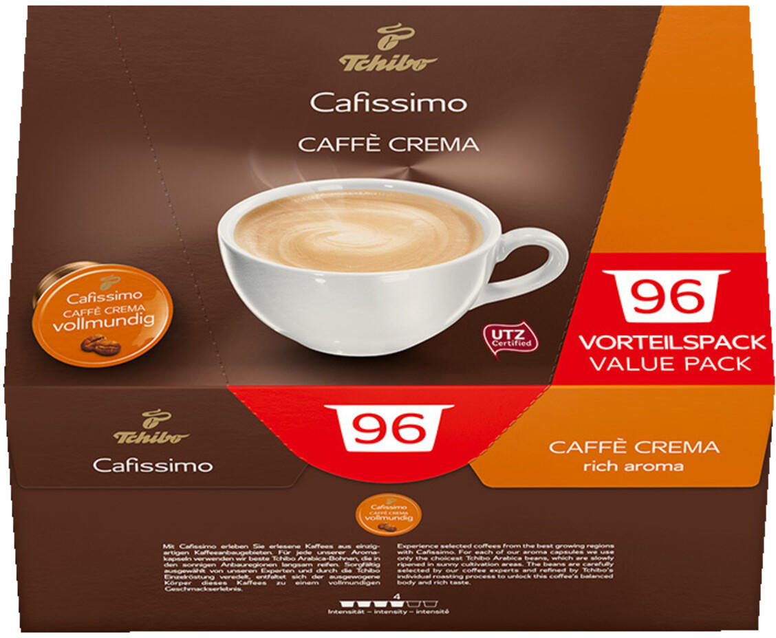 Tchibo GmbH Tchibo Cafissimo Caffè Crema vollmundig Kaffeekapseln (96  Stück) Test TOP Angebote ab 26,99 € (September 2023)