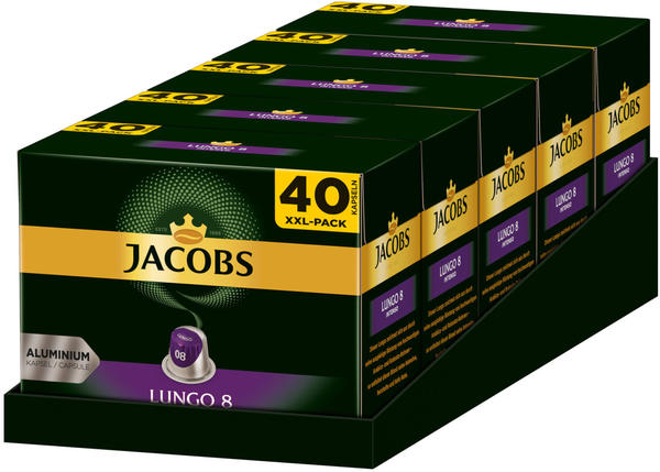 Jacobs Lungo 8 Intenso Kaffeekapseln (5x40 Port.)
