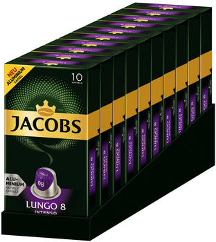 Jacobs Lungo 8 Intenso Kaffeekapseln (10x10 Port.)