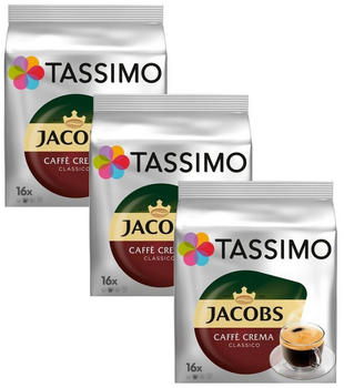 Tassimo Jacobs Caffé Crema Classico T-Disc (3x16 Port.)