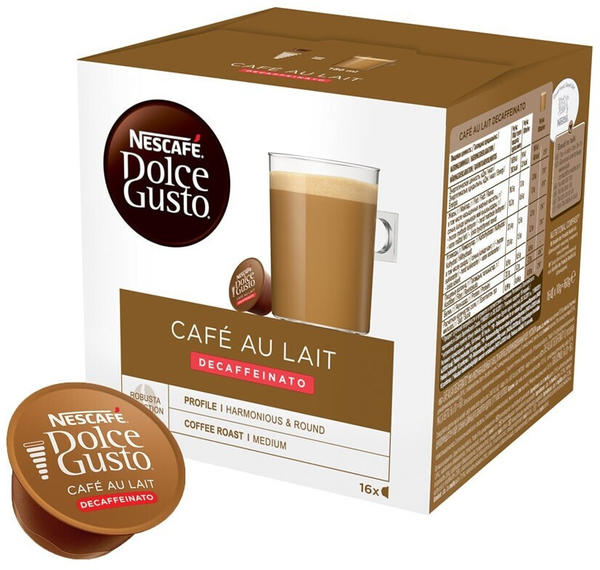 Nescafé Dolce Gusto Cafe au lait Decaffeinato (16 Kapseln)