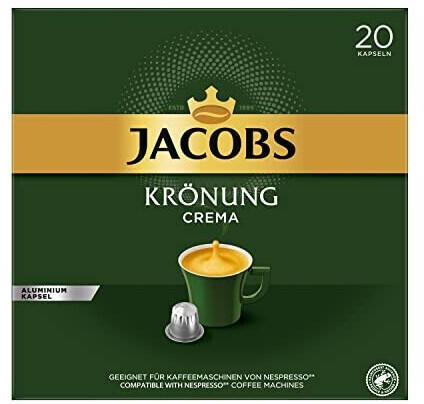 Jacobs Krönung Crema Mild Kaffeekapseln (10x20 Port.)