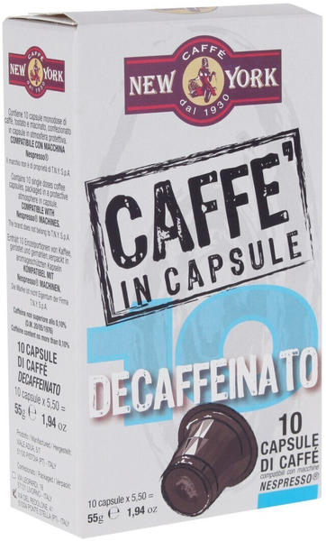 New York Decaffeinato Nespresso Kapseln 10 Stück