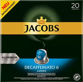 Jacobs Lungo 6 Decaff (20 Kapseln)