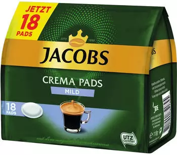 Jacobs Crema Pads mild (18 Pads)