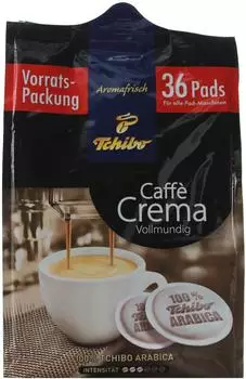 Tchibo GmbH Tchibo Caffè Crema Vollmundig (36 Port.) – Vollmundiger Genuss für Kaffeeliebhaber