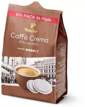 Tchibo GmbH Tchibo Caffè Crema Vollmundig (36 Port.) – Qualität und Frische in jedem Pad