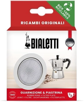Bialetti Dichtungsring und Filter f&uuml;r Moka Express 0800030