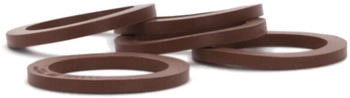 Alessi Dichtung für Kaffeemaschine Edelstahl Rot-Braun (29703)