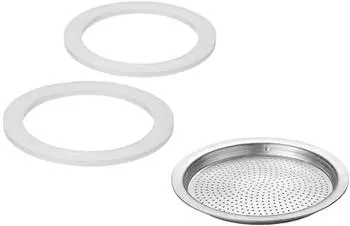 Westmark 2 Ersatz-Silikondichtringe + 1 Ersatz-Filterplättchen 24622260 (6 Tassen) Brasilia 2462228E