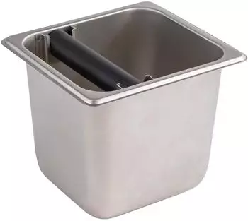 APS GN 1/6 Abklopfbeh&auml;lter 17,6 x 16,2 cm Tiefe: 150 mm Edelstahl 2,4 Liter - silber Edelstahl 81611