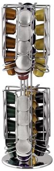 Xavax Kaffee-Kapselständer "Rondello" für Nespresso, Silber